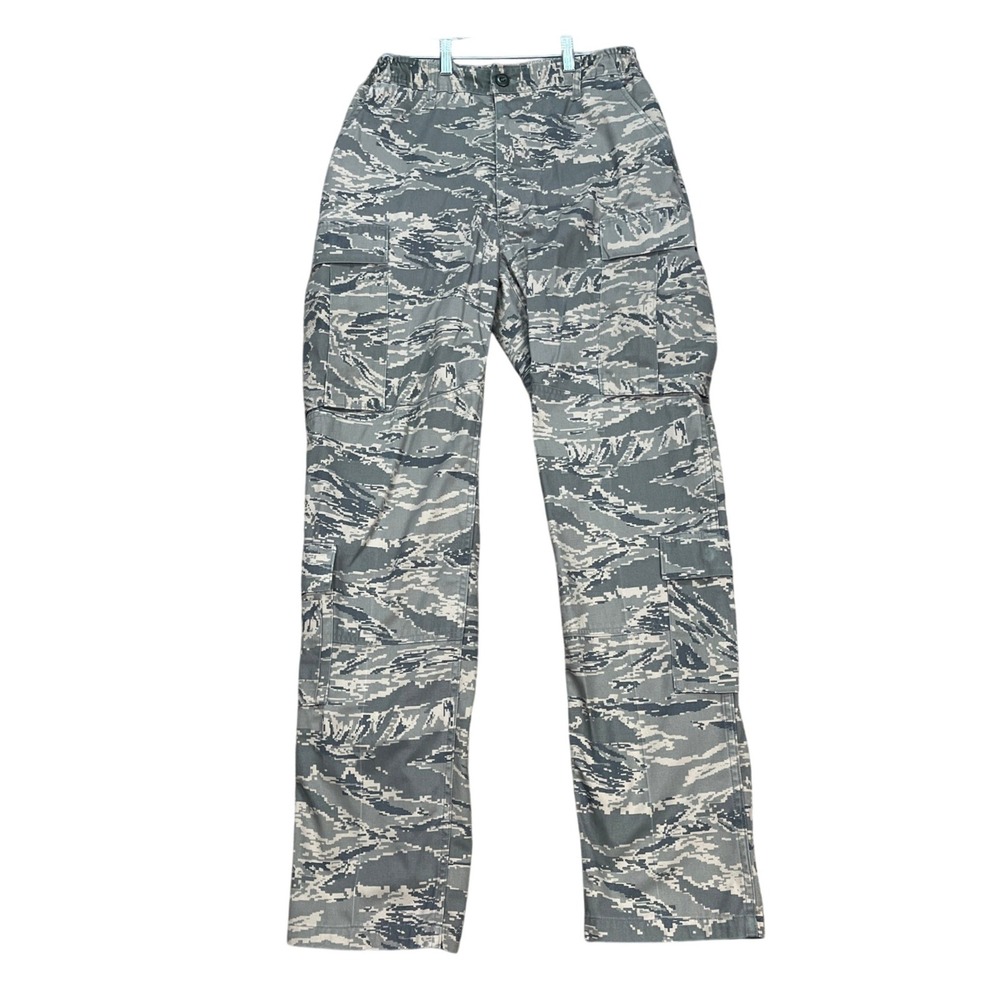 US Air Force Trouser Pants Men 29x32 Gray Digital Tiger Stripe Military USA MADE